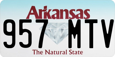 AR license plate 957MTV