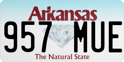 AR license plate 957MUE