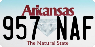 AR license plate 957NAF
