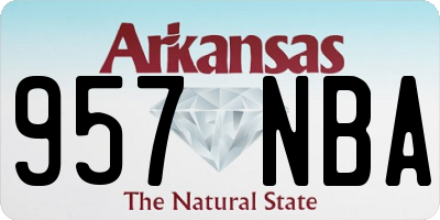 AR license plate 957NBA
