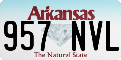 AR license plate 957NVL