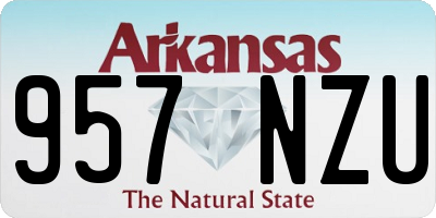AR license plate 957NZU