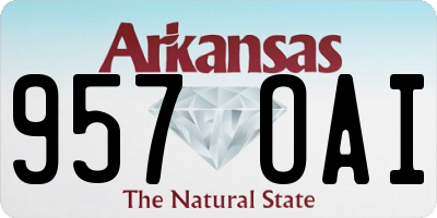 AR license plate 957OAI