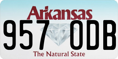 AR license plate 957ODB