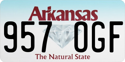 AR license plate 957OGF