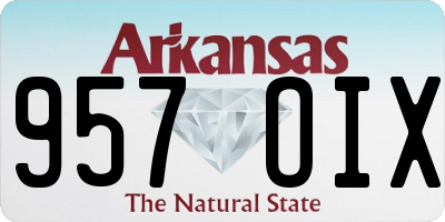 AR license plate 957OIX