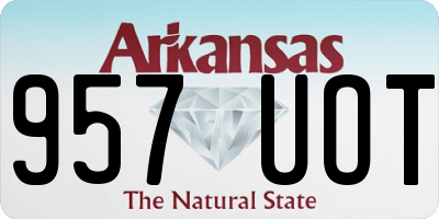 AR license plate 957UOT