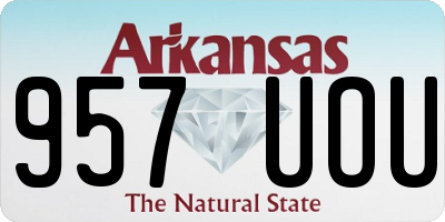 AR license plate 957UOU