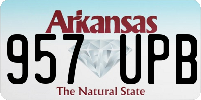AR license plate 957UPB