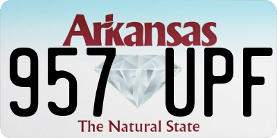 AR license plate 957UPF