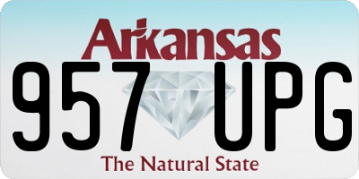 AR license plate 957UPG