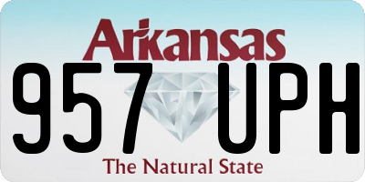 AR license plate 957UPH