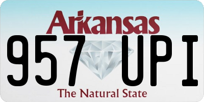 AR license plate 957UPI