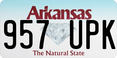 AR license plate 957UPK