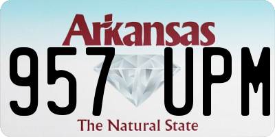AR license plate 957UPM