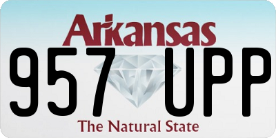 AR license plate 957UPP
