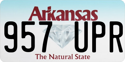 AR license plate 957UPR