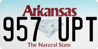 AR license plate 957UPT