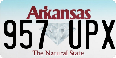 AR license plate 957UPX