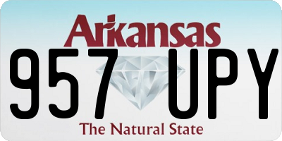 AR license plate 957UPY