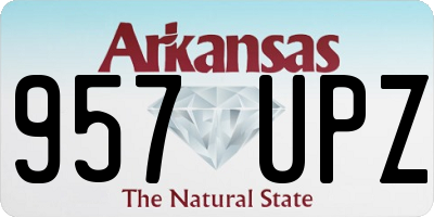 AR license plate 957UPZ