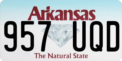 AR license plate 957UQD