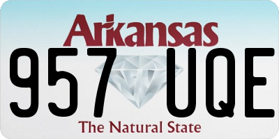 AR license plate 957UQE