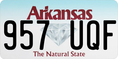 AR license plate 957UQF