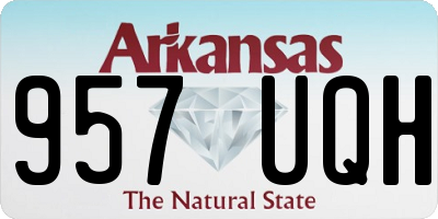 AR license plate 957UQH