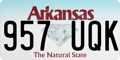 AR license plate 957UQK