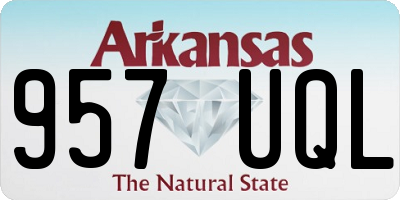 AR license plate 957UQL