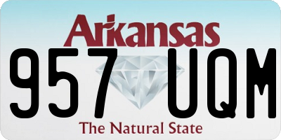 AR license plate 957UQM