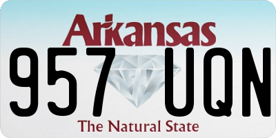 AR license plate 957UQN