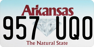 AR license plate 957UQO