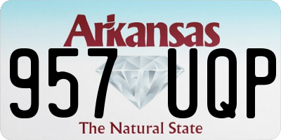 AR license plate 957UQP