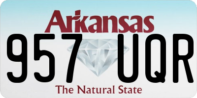 AR license plate 957UQR
