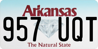 AR license plate 957UQT