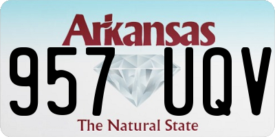 AR license plate 957UQV