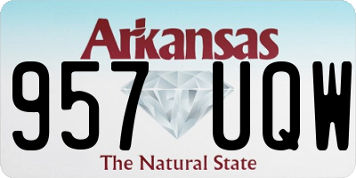AR license plate 957UQW