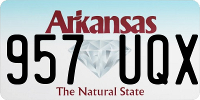 AR license plate 957UQX