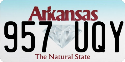 AR license plate 957UQY