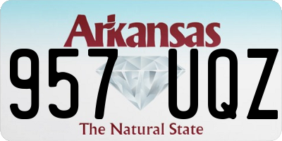 AR license plate 957UQZ