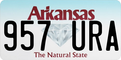 AR license plate 957URA