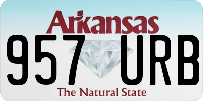 AR license plate 957URB