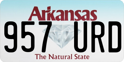 AR license plate 957URD