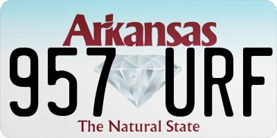 AR license plate 957URF