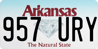 AR license plate 957URY