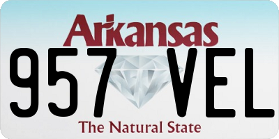 AR license plate 957VEL