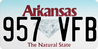 AR license plate 957VFB