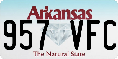 AR license plate 957VFC